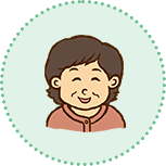 中年の女性